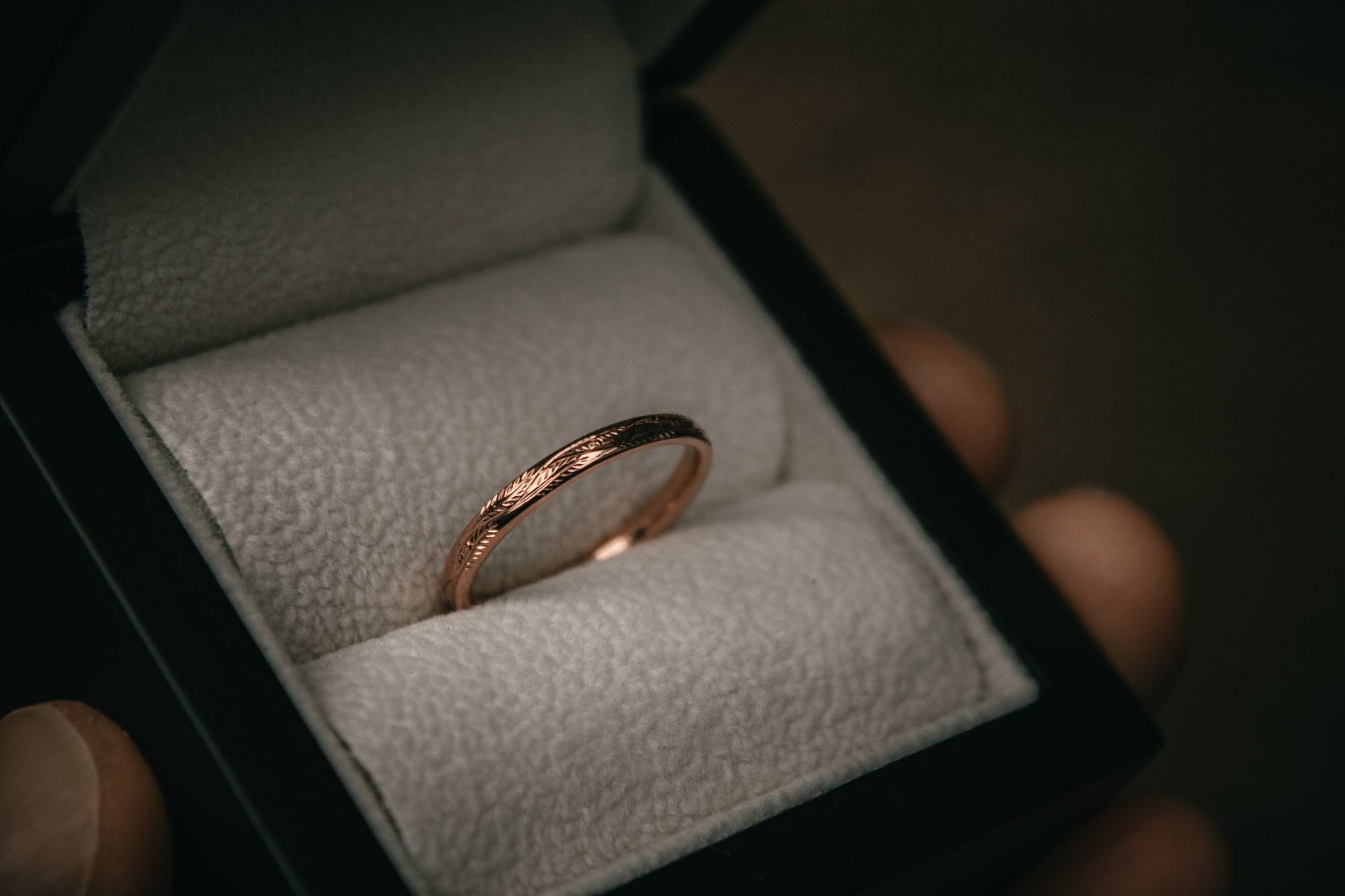 Bespoke rose gold wedding ring