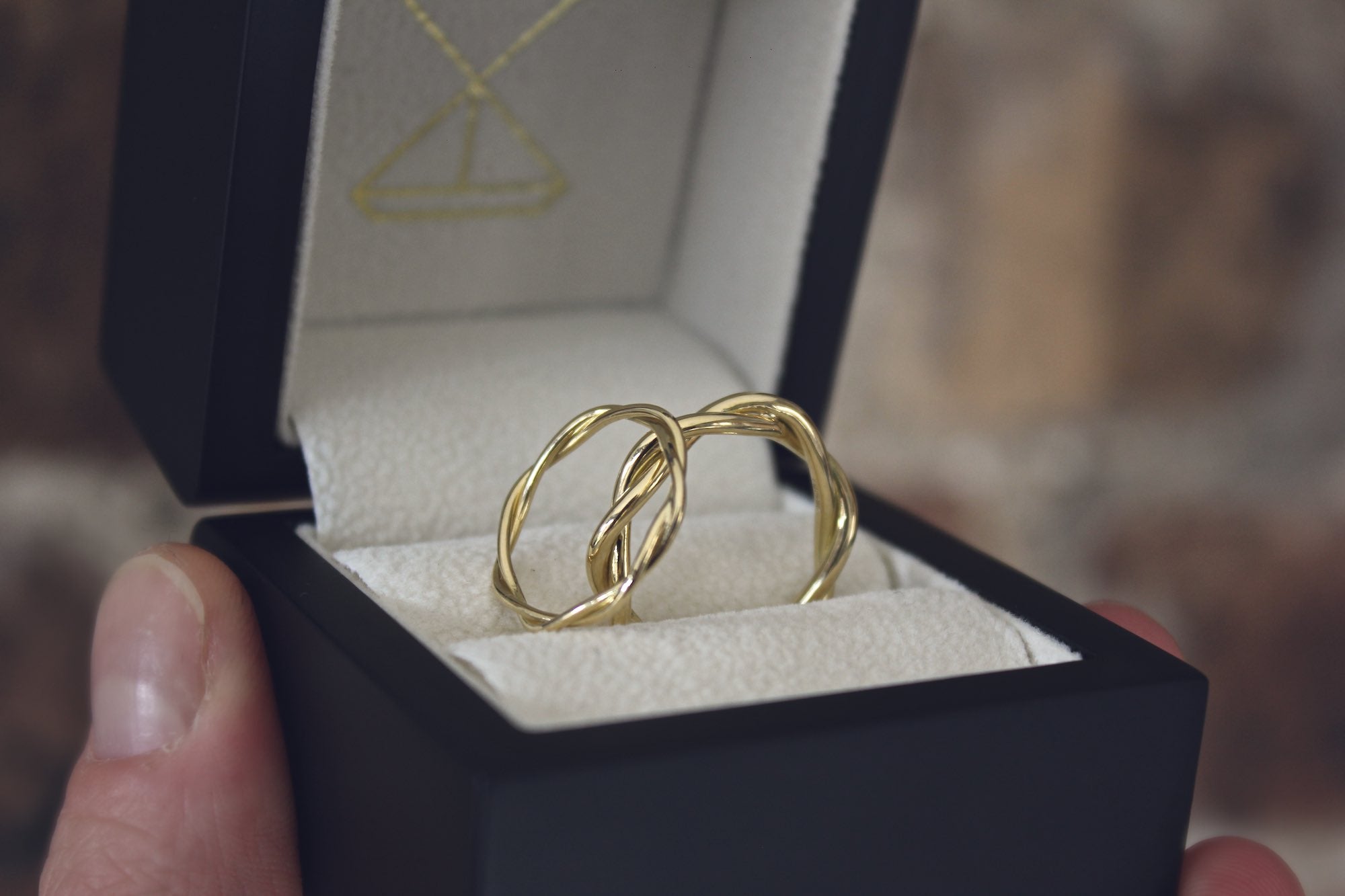Twisted Gold Wedding Rings Moira Patience Fine Jewellery