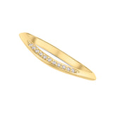 Curved Diamond Knife Edge Band
