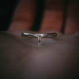 Baguette Diamond V-Shaped Band
