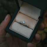 Baguette Diamond V-Shaped Band