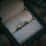 Baguette Diamond V-Shaped Band