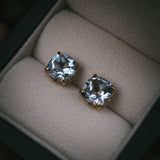 Aurora Natural Blue Topaz Stud Earrings