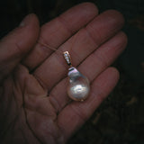 Fireball Pearl & Diamond Pendant