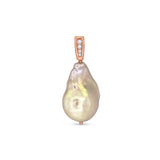 Fireball Pearl & Diamond Pendant