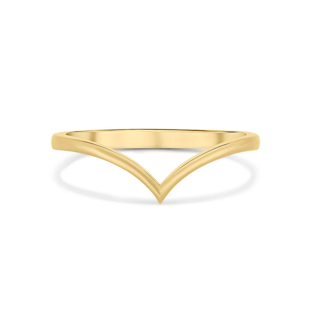 Moira Patience V-shaped fitted wedding band