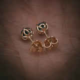 Petal Teal Sapphire Studs