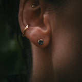 Petal Teal Sapphire Studs