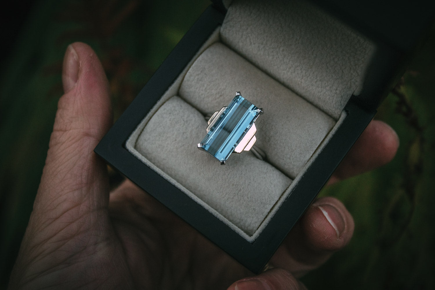 Aquamarine Cocktail Ring
