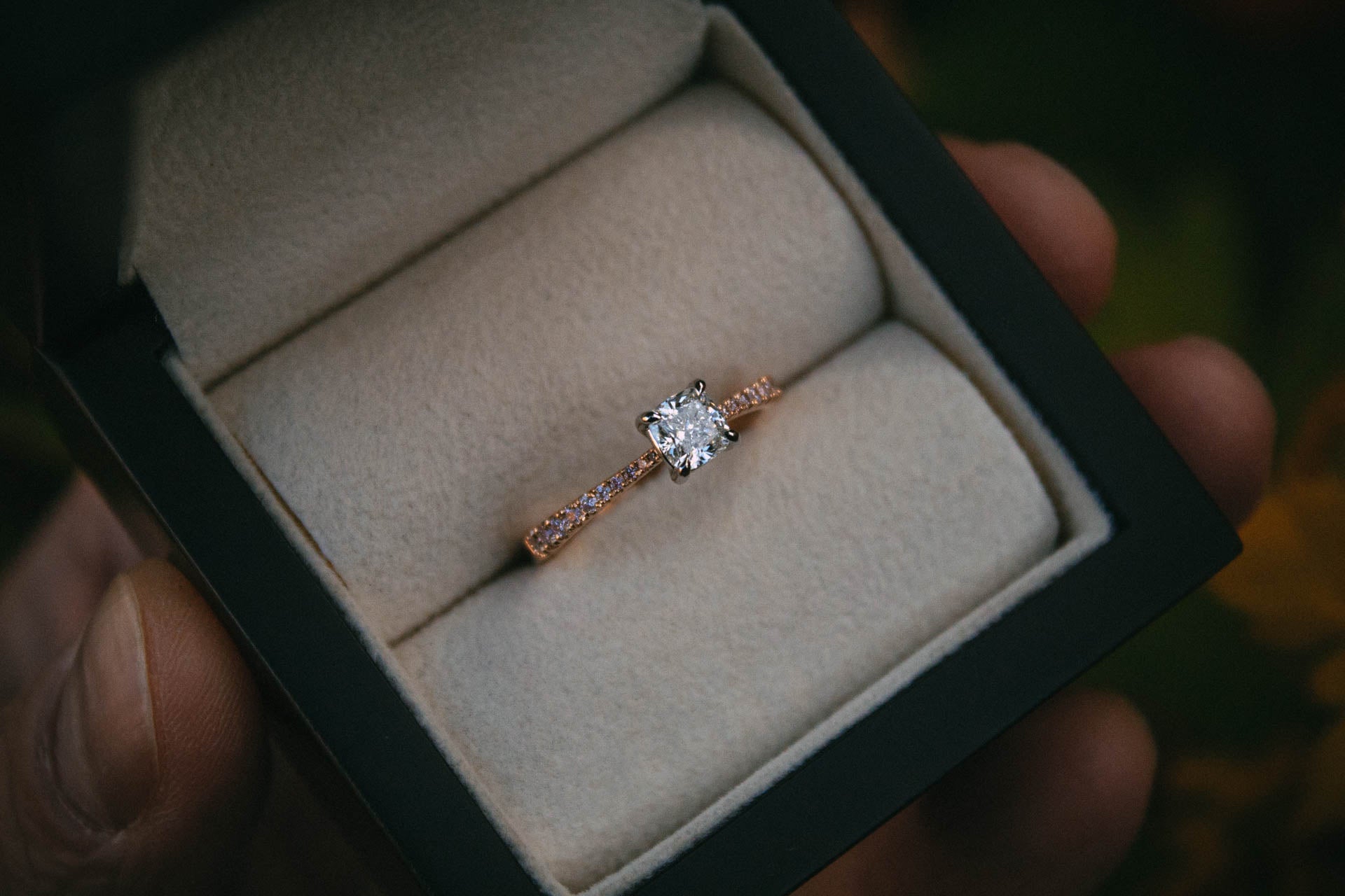 Moira Patience Fine Jewellery Bespoke Australian Argle Pink Diamond Engagement Ring Edinburgh