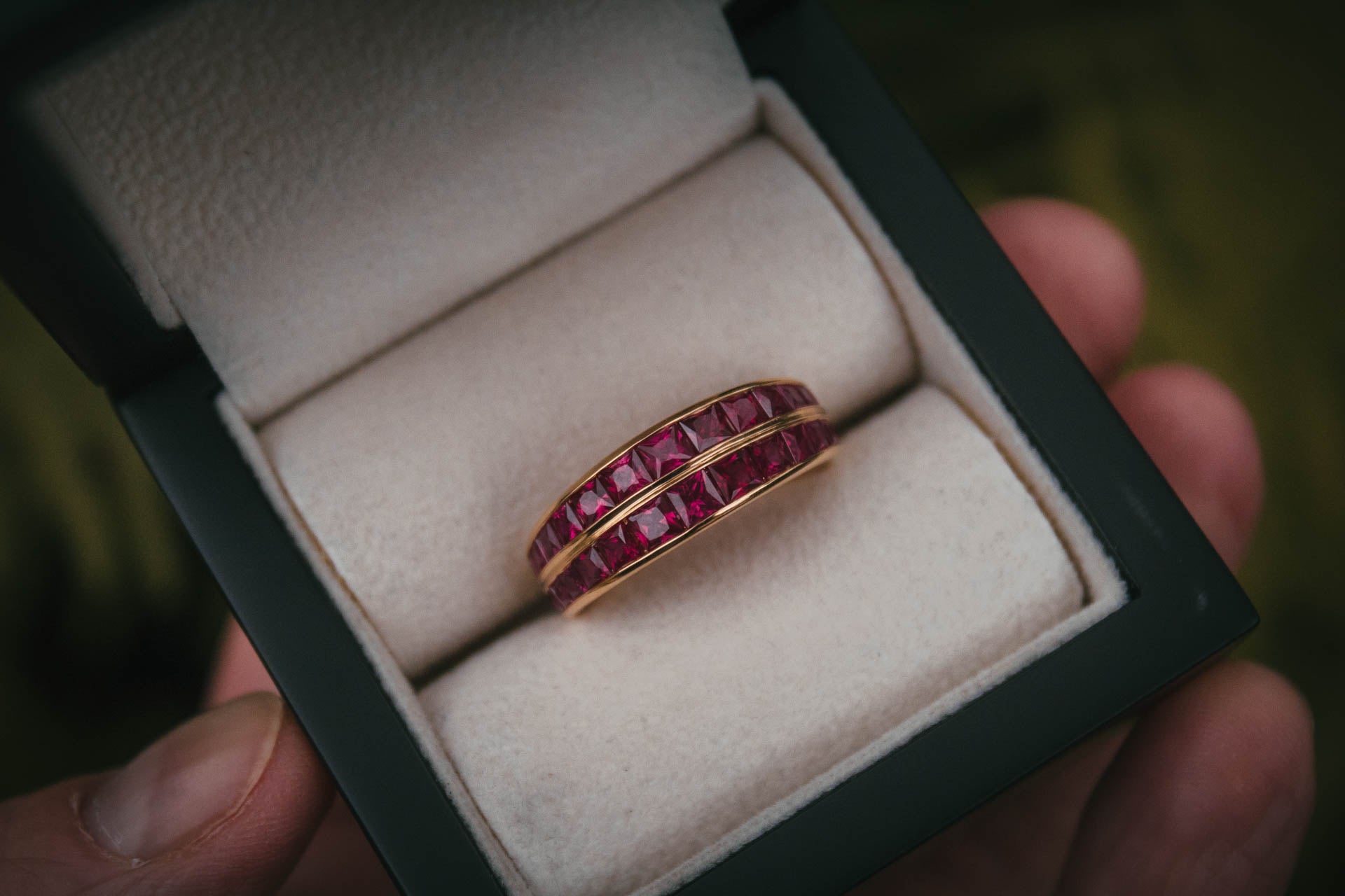 Bespoke Channel Set Ruby Ring