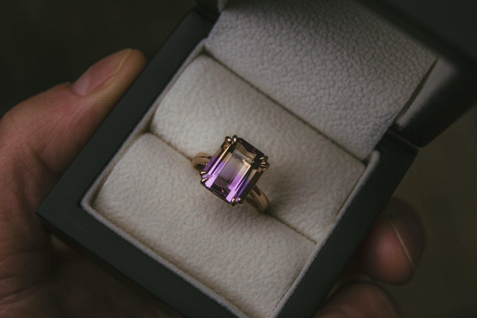 Moira Patience Fine Jewellery Bespoke Commission Ametrine Ring