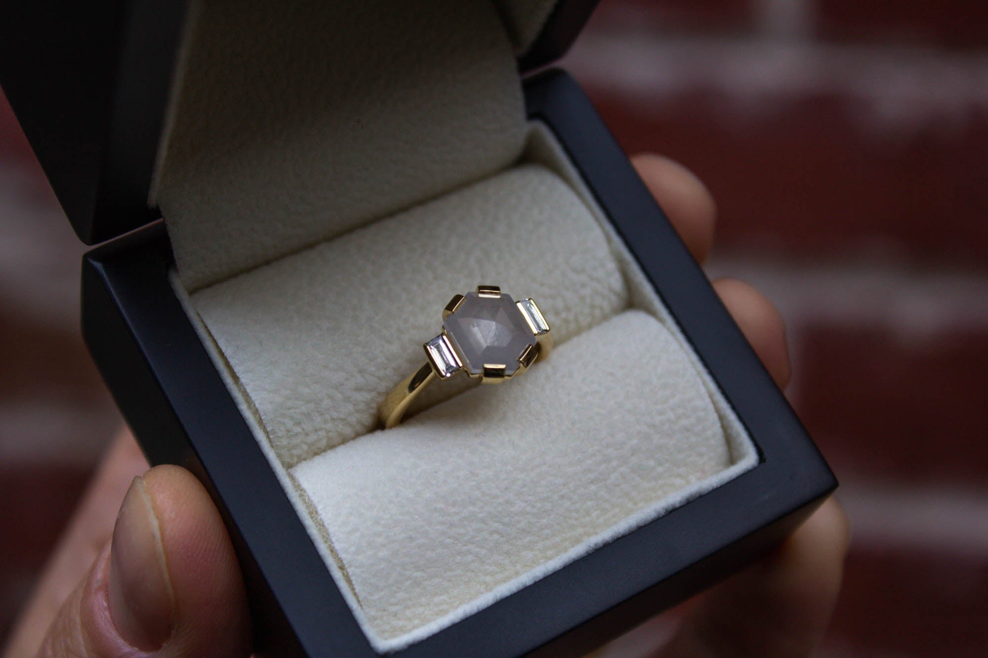 Moira Patience Bespoke Canadian Ice Diamond Engagement ring