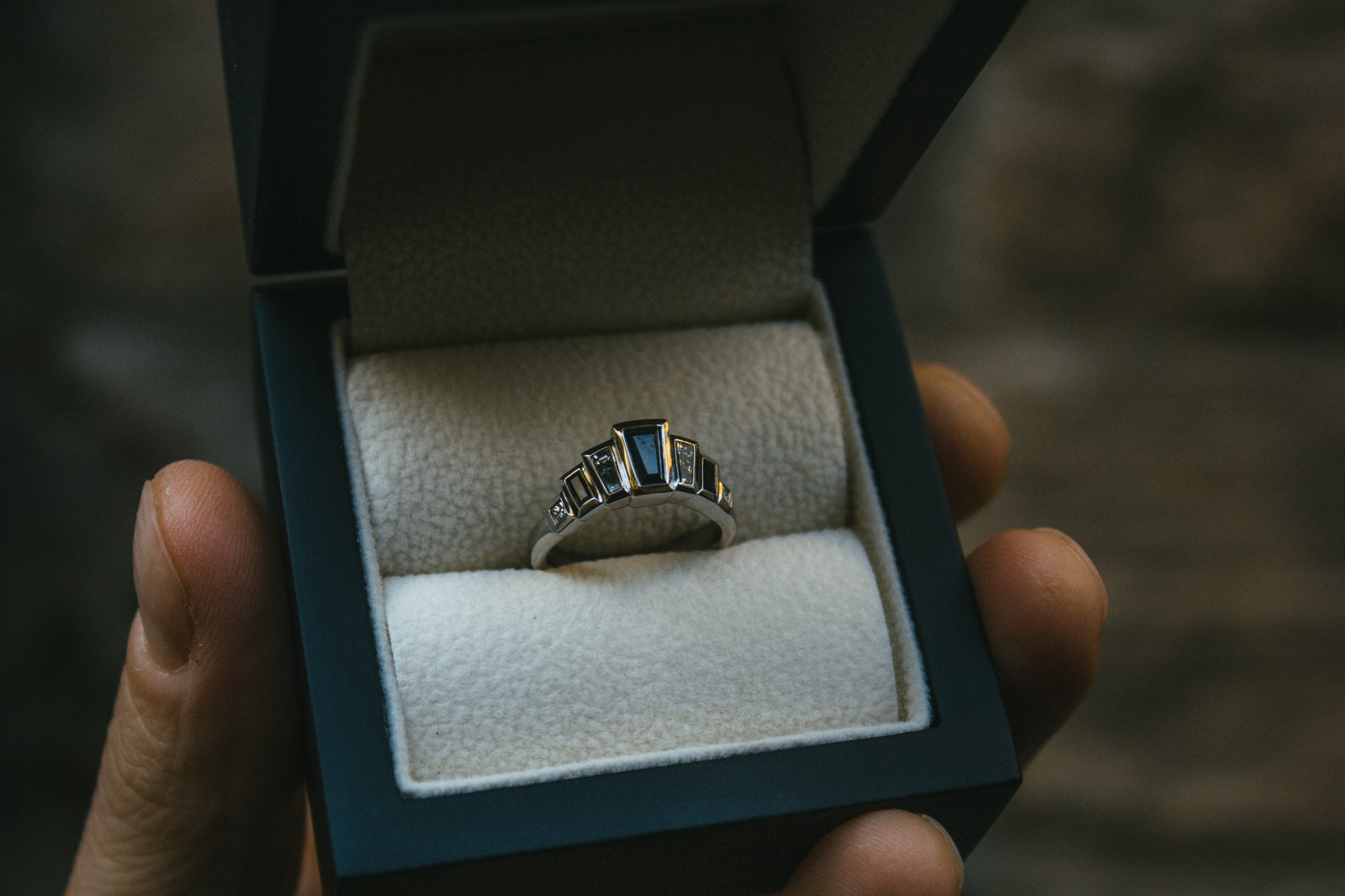 Art Deco Diamond Wedding Ring