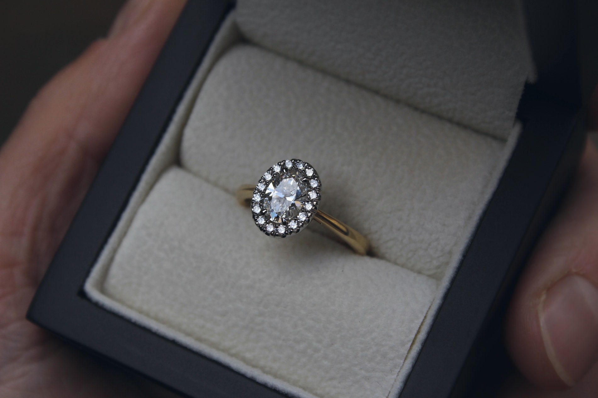 Oval Canadian Diamond Engagement Ring