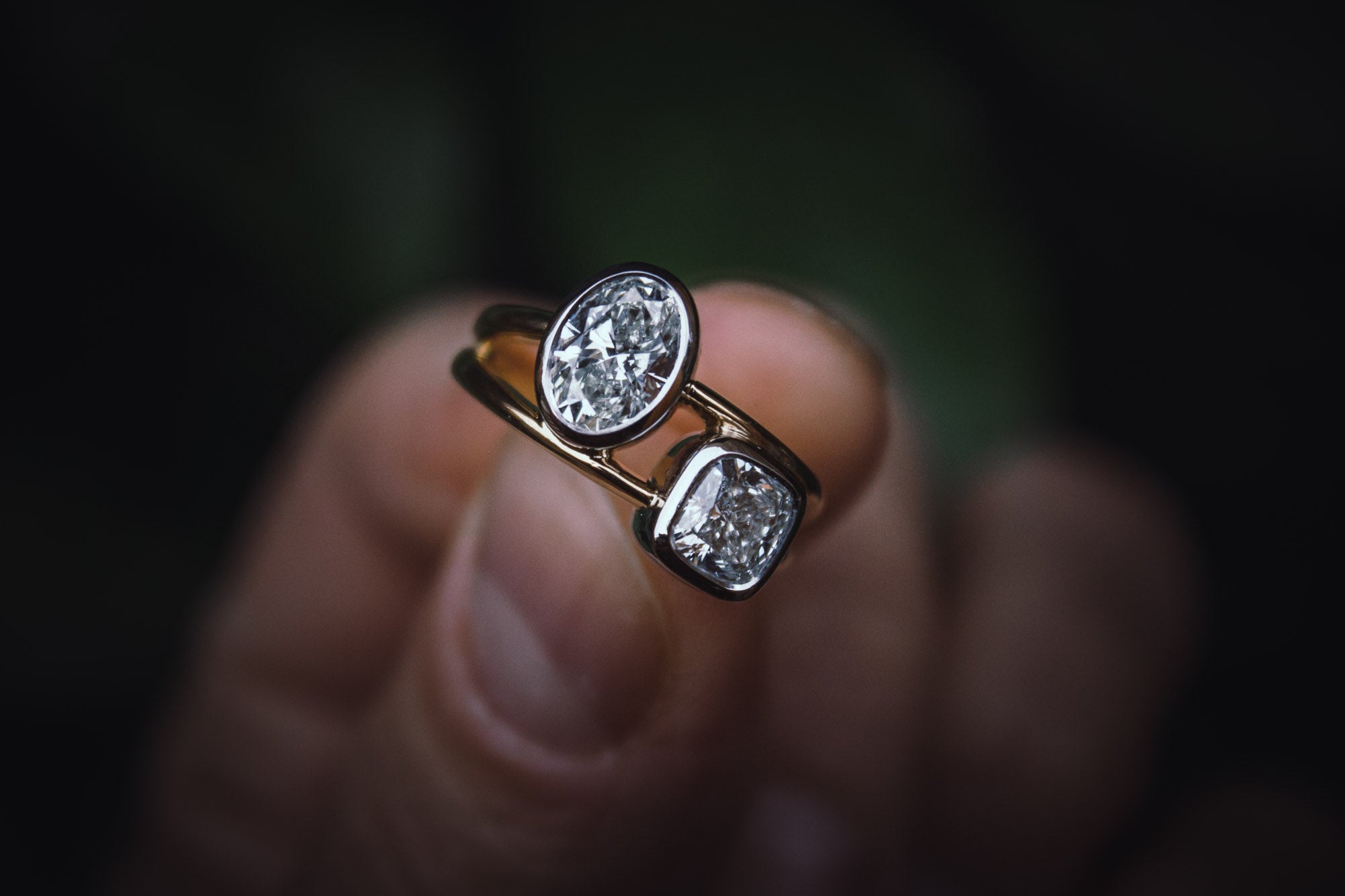 Bespoke diamond engagement ring