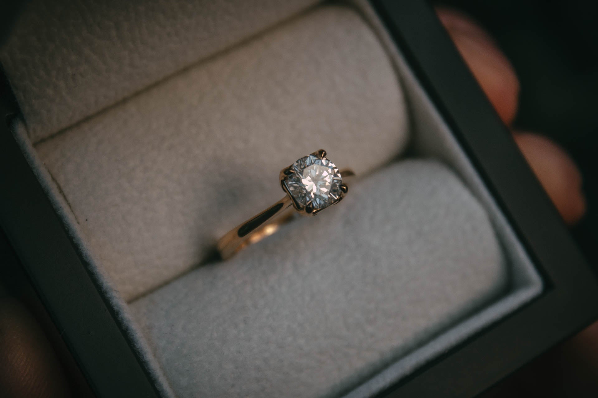 Solitaire Diamond Engagement Ring