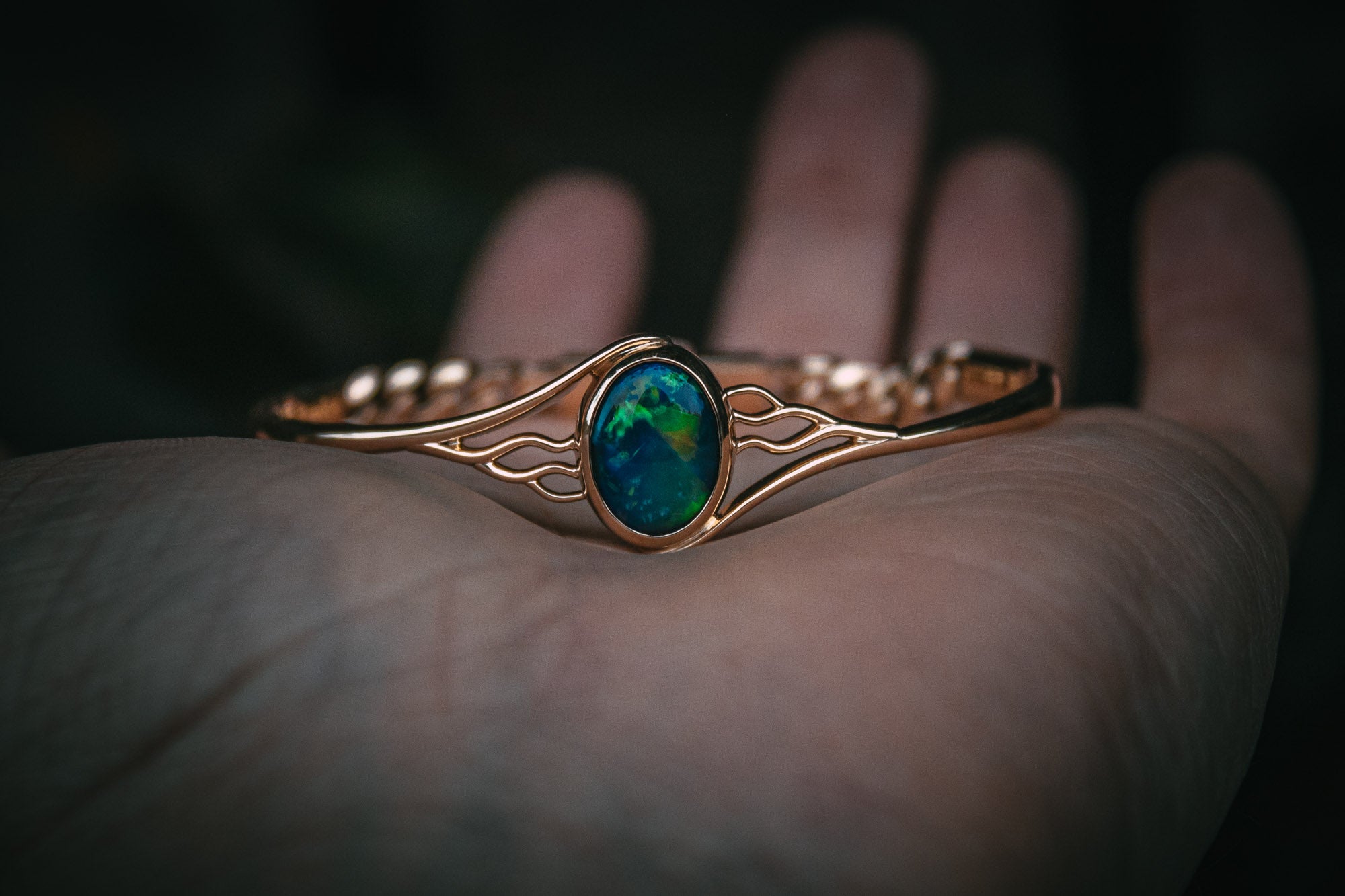 Bespoke opal bracelet