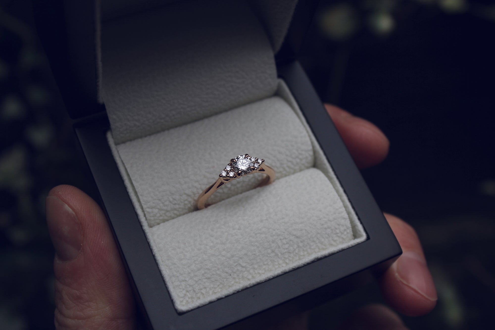 Moira Patience Fine Jewellery Bespoke Rose Gold Canadian Diamond Engagement Ring Edinburgh