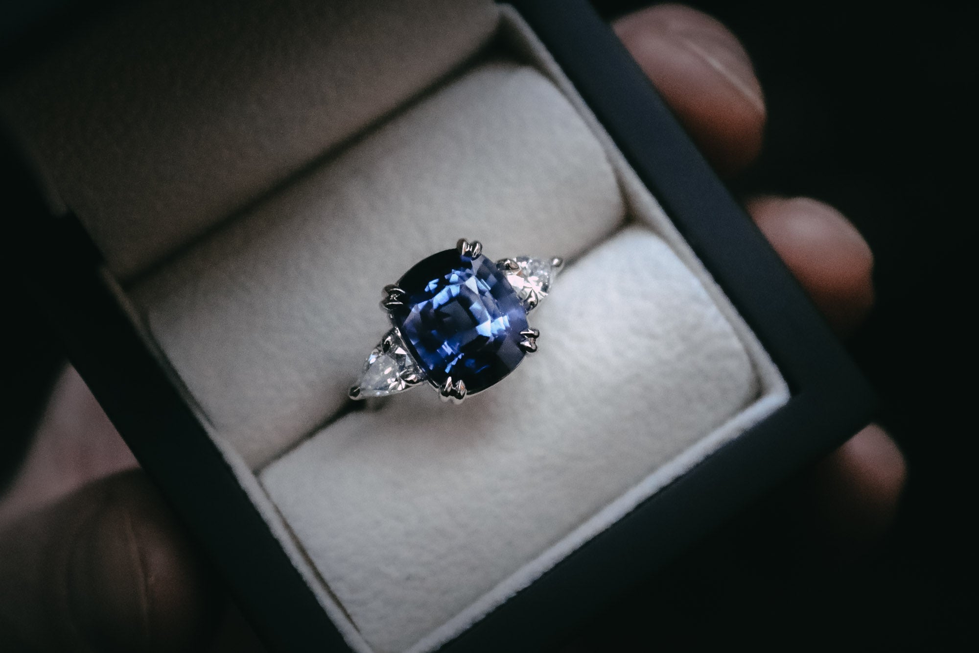 Bespoke Remodelled Sapphire and Diamond Ring