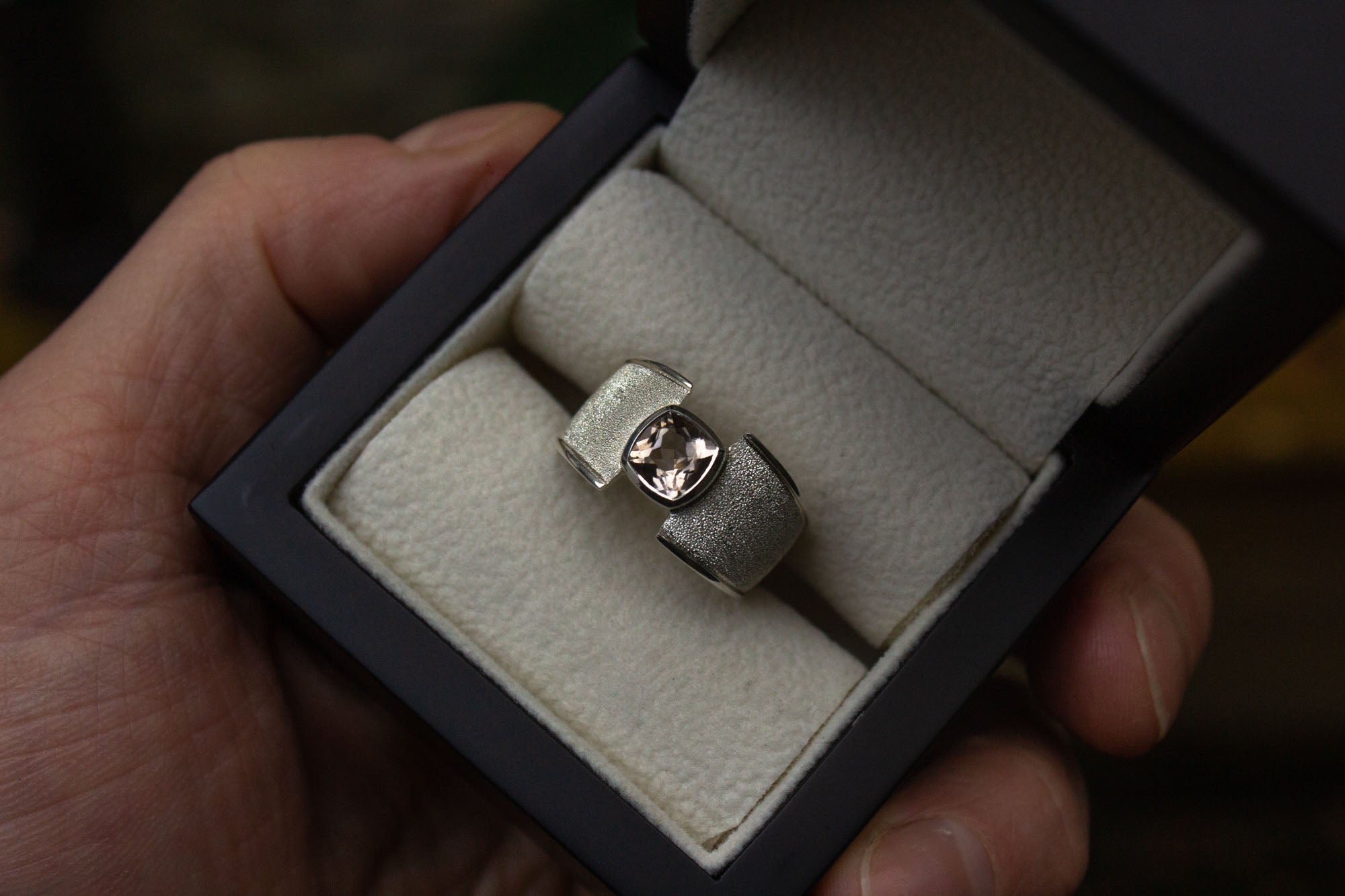 Bespoke Scottish Cairngorm Quartz Ring