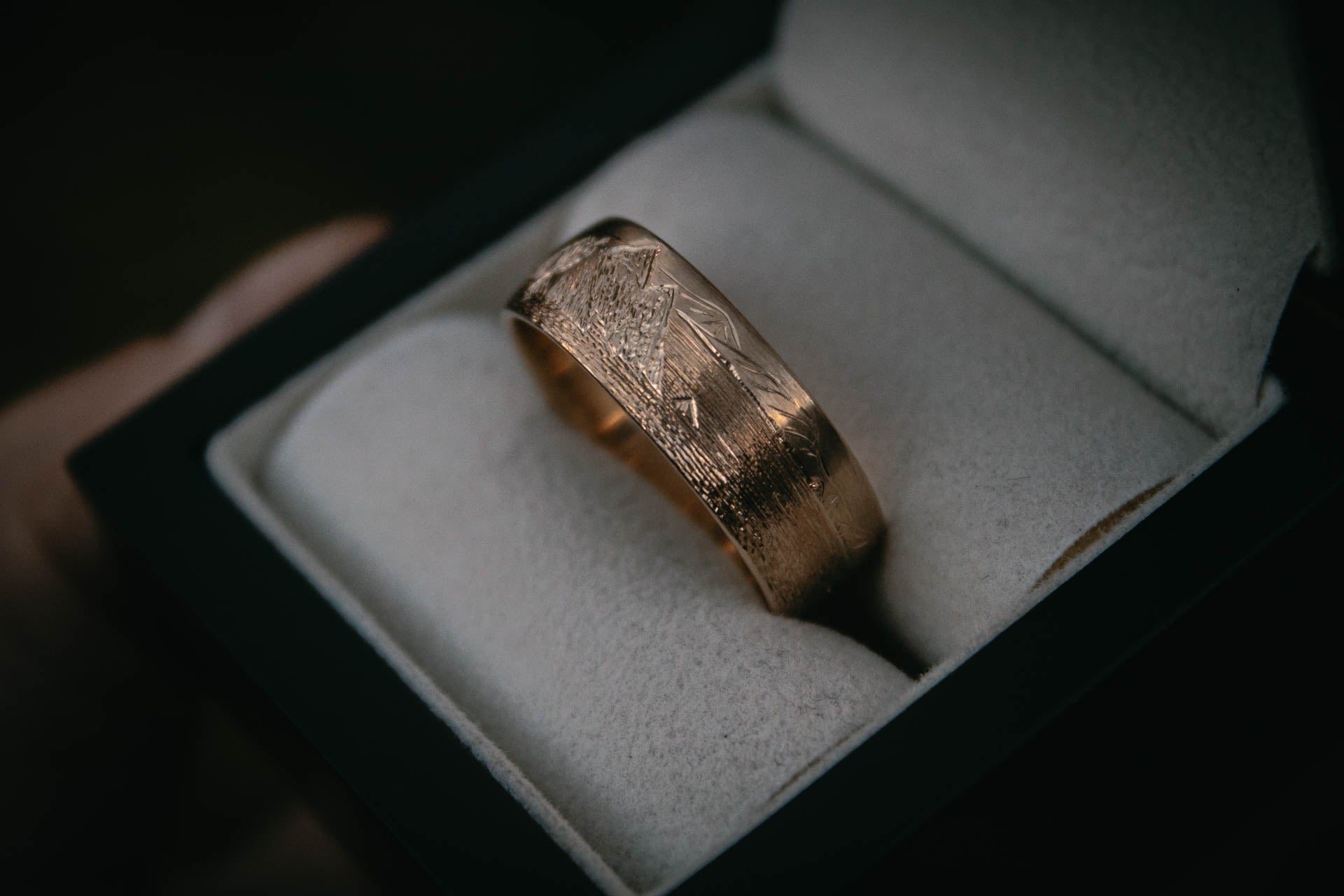 Moira Patience Fine Jewellery Bespoke Scottish Landscape Engraved Wedding Ring