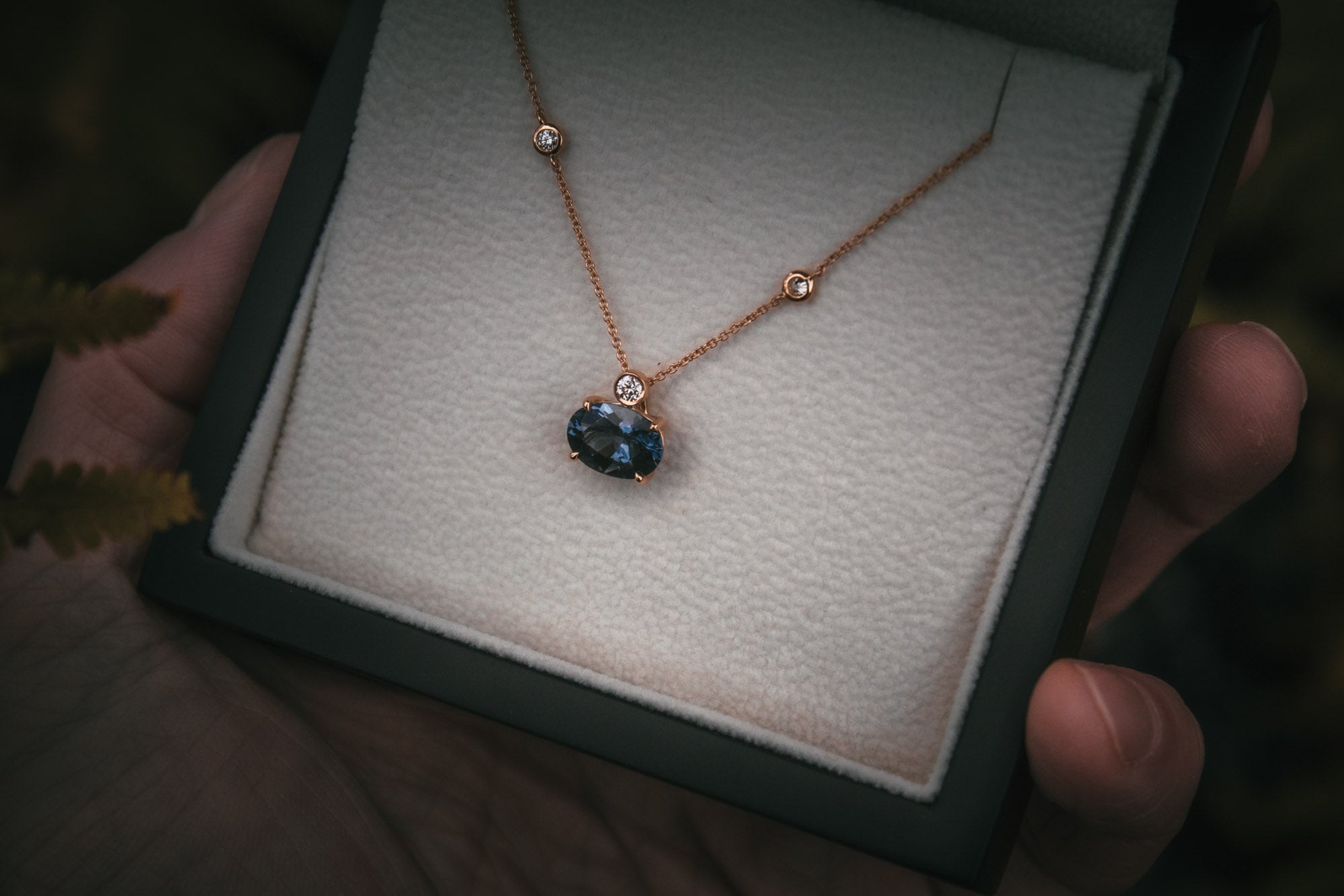 Bespoke spinel necklace