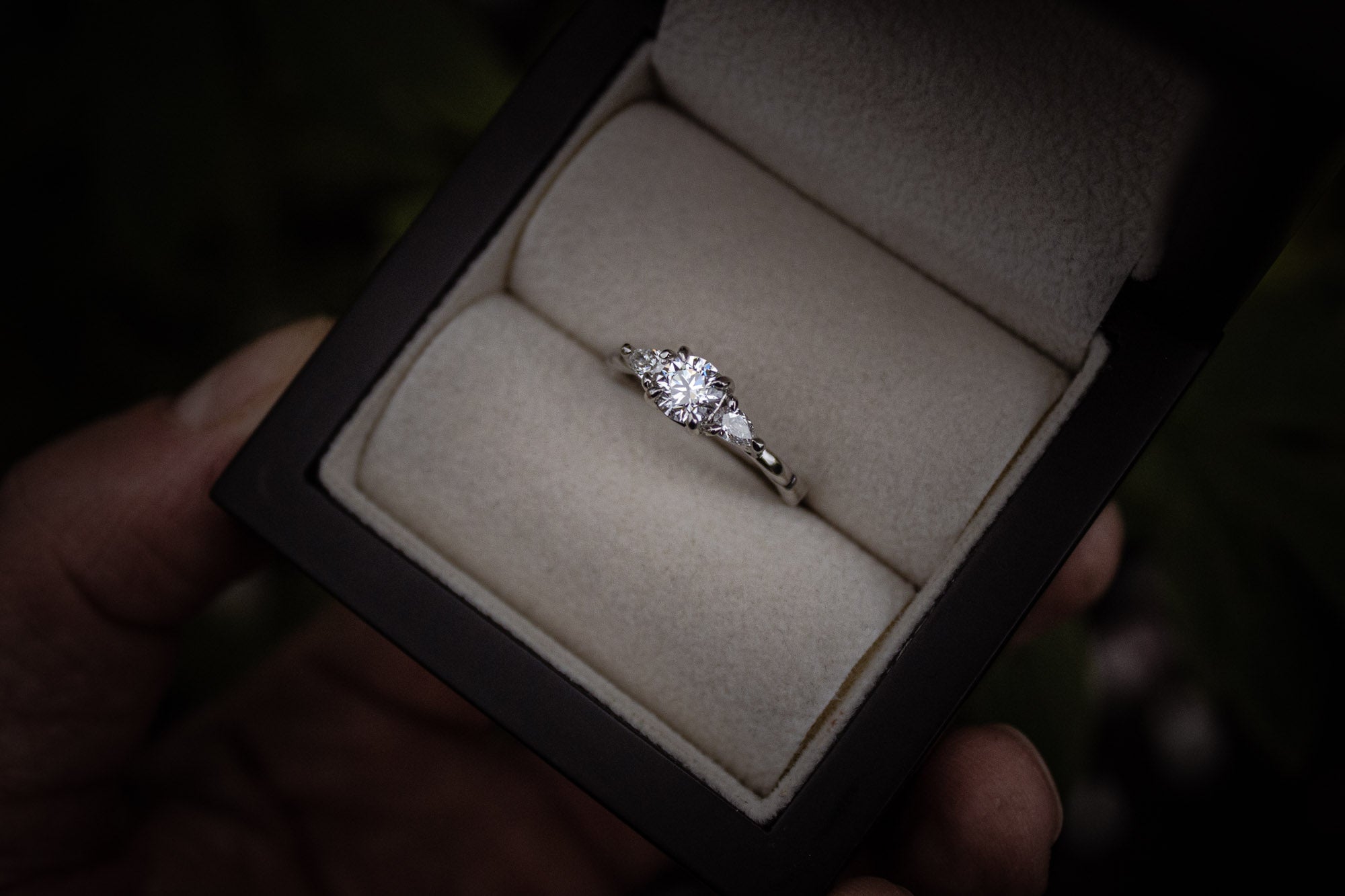 Bespoke twisted celtic diamond engagement ring