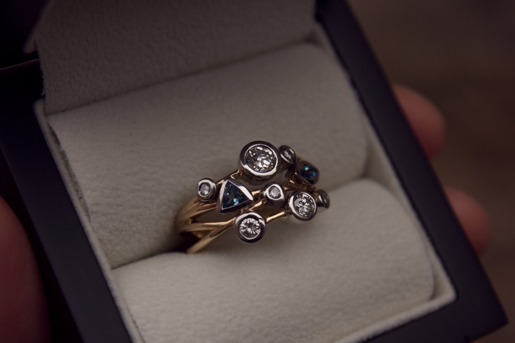 Remodelled Aquamarine & Diamond Ring – Moira Patience
