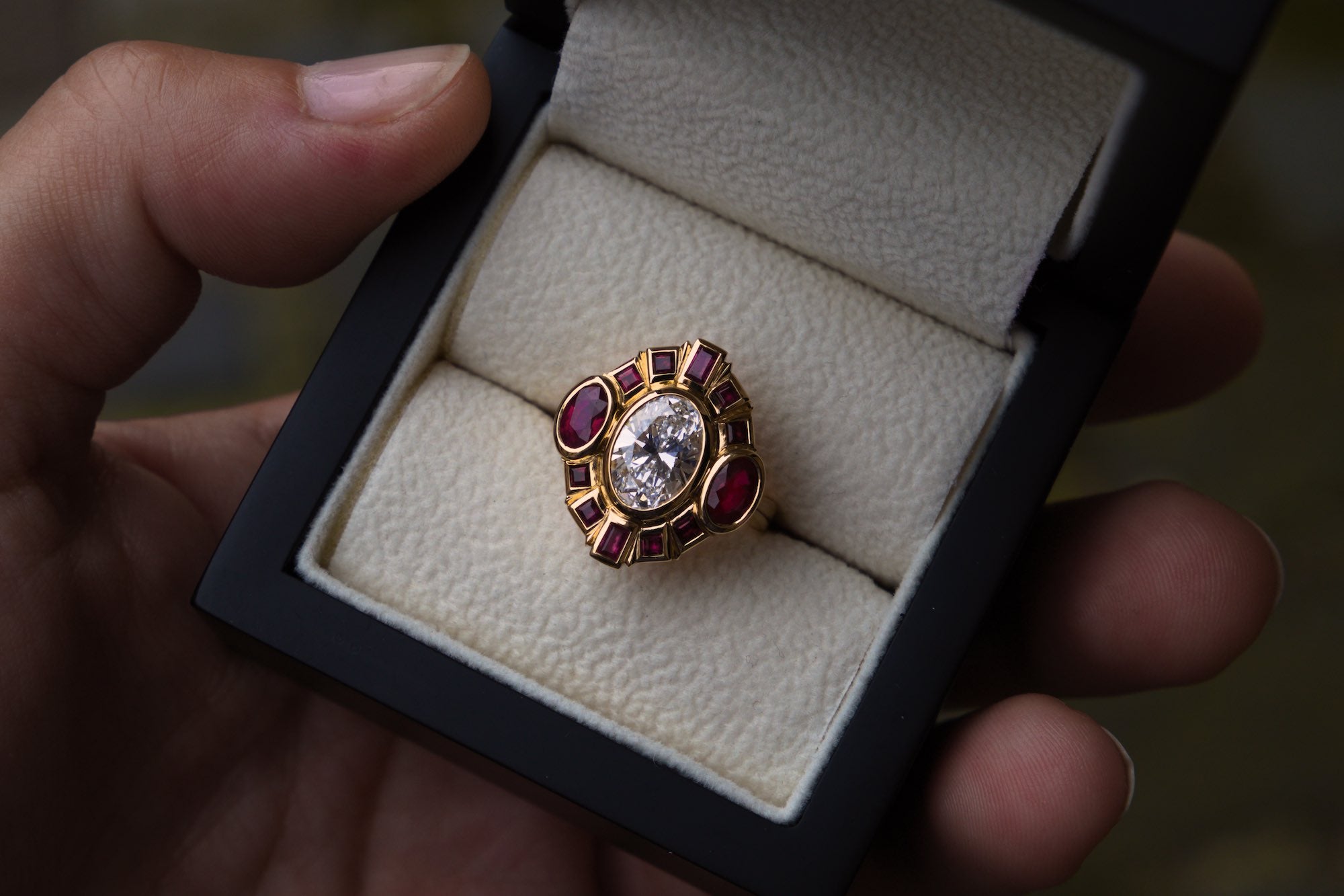 Remodelled Diamond & Ruby Ring