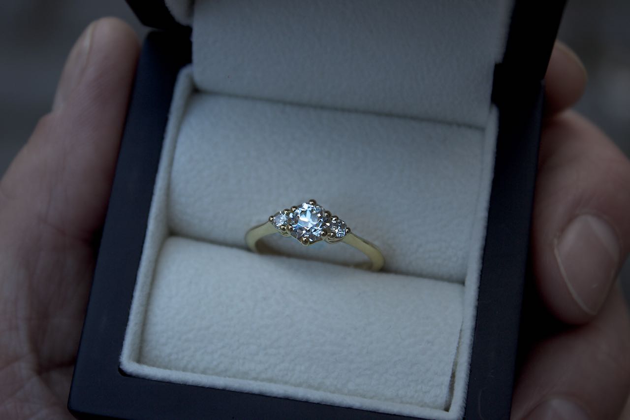 Patience Jewellery Bespoke 3 Stone Diamond Engagement Ring