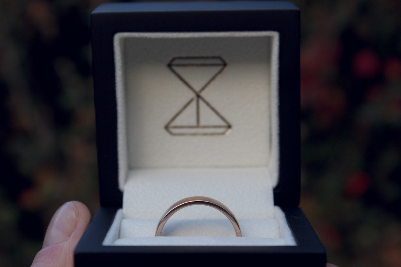 Patience Jewellery Bespoke Rose Gold Mens Wedding Ring