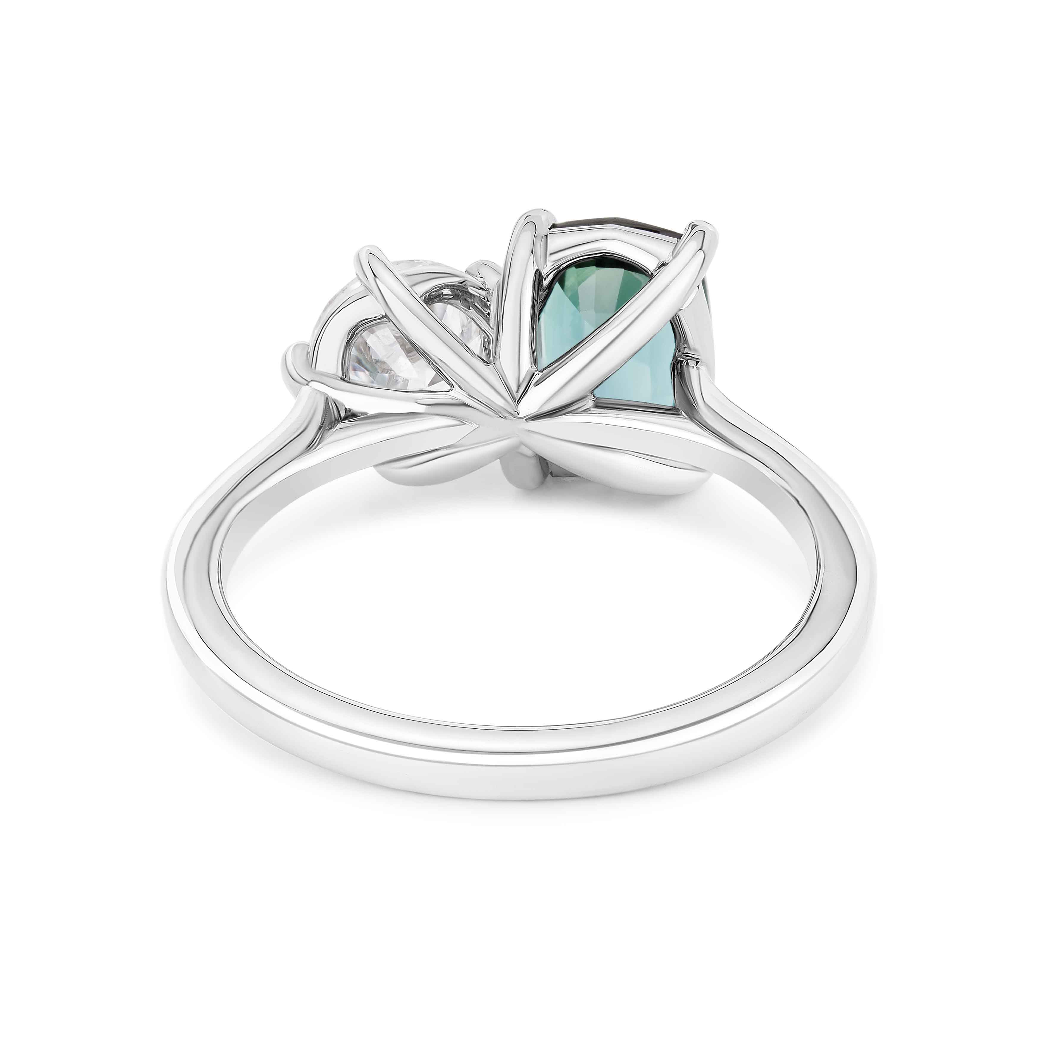Moira Patience Fine Jewellery diamond and tourmaline toi et moi engagement ring in Edinburgh