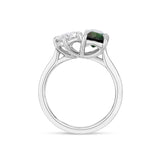 Moira Patience Fine Jewellery diamond and tourmaline toi et moi engagement ring in Edinburgh