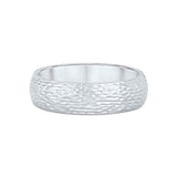 Moira Patience Fine Jewellery Signature Style Ripple Engraved Texture Wedding Band 