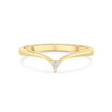 Trillion Diamond V-Shaped Band