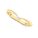 Trillion Diamond V-Shaped Band