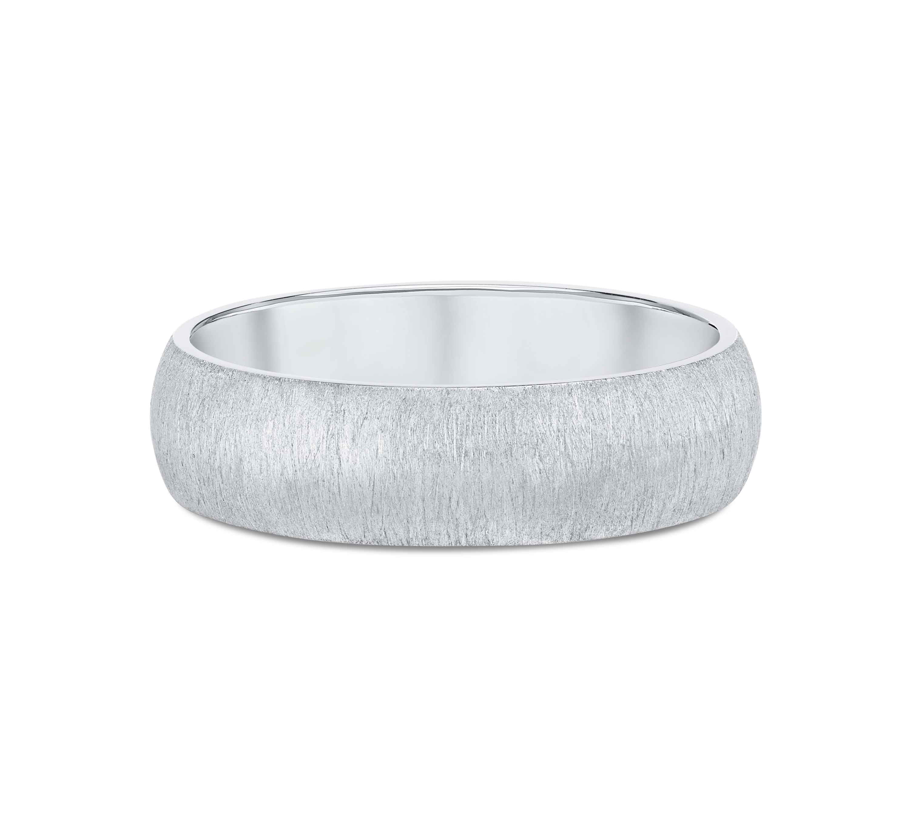 Moira Patience Fine Jewellery Brushed textured wedding band