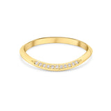 Curved Diamond Knife Edge Band