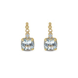 Moira Patience Fine Jewellery Aquamarine and Diamond Drop Earrings