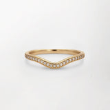 U-Shaped Diamond Band