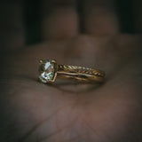 Engraved Fern Wedding Ring