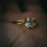 Engraved Fern Wedding Ring