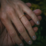 Moira Patience  U-shaped fitted wedding band