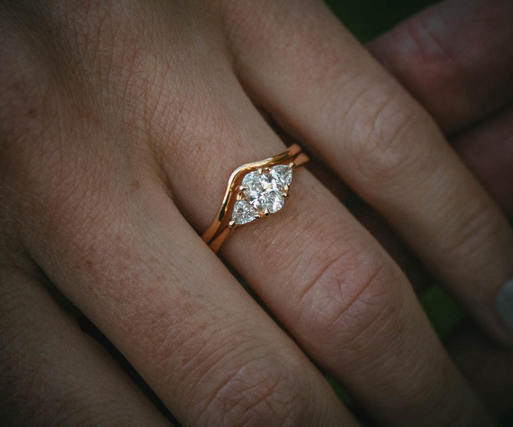 Moira Patience  U-shaped fitted wedding band