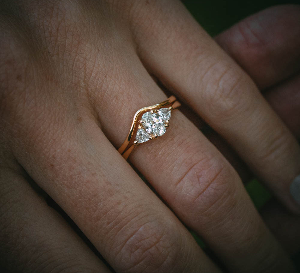 Moira Patience  U-shaped fitted wedding band