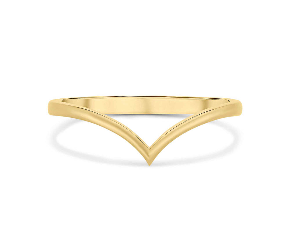 Moira Patience V-shaped fitted wedding band