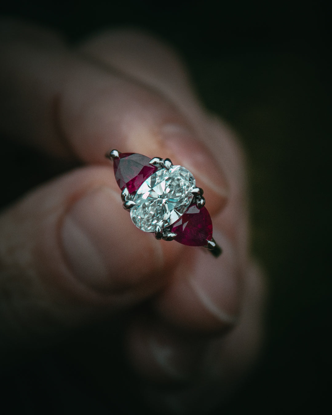 Moira Patience Diamond and ruby ring