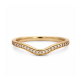 U-Shaped Diamond Band