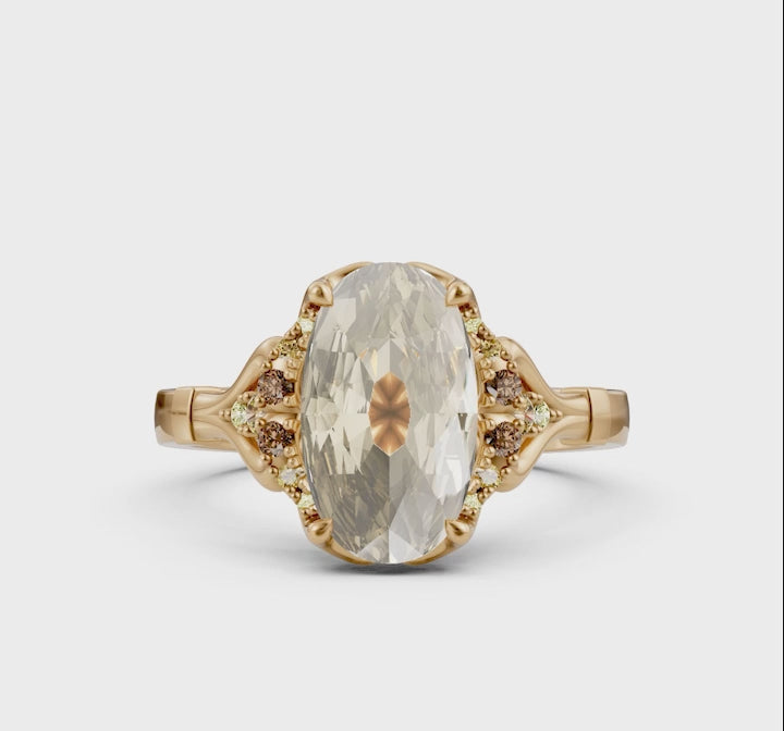Moira Patience Fine Jewellery Etive Ring warm white old-cut diamond